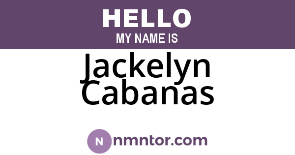 Jackelyn Cabanas