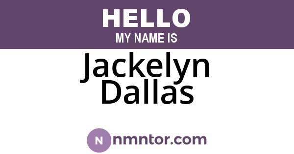 Jackelyn Dallas