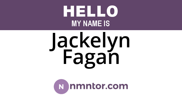 Jackelyn Fagan