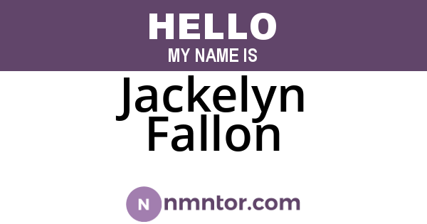 Jackelyn Fallon