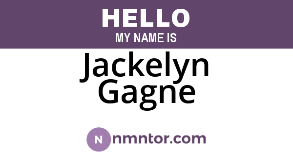 Jackelyn Gagne