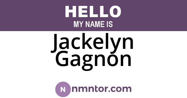Jackelyn Gagnon
