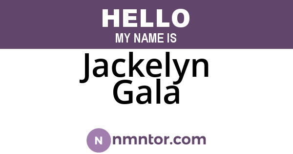 Jackelyn Gala