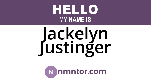Jackelyn Justinger