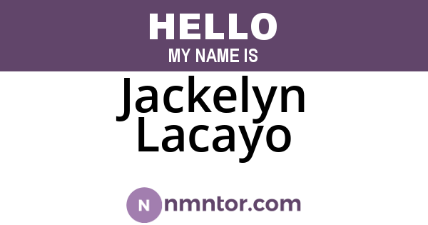 Jackelyn Lacayo