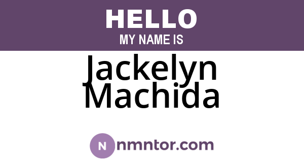 Jackelyn Machida