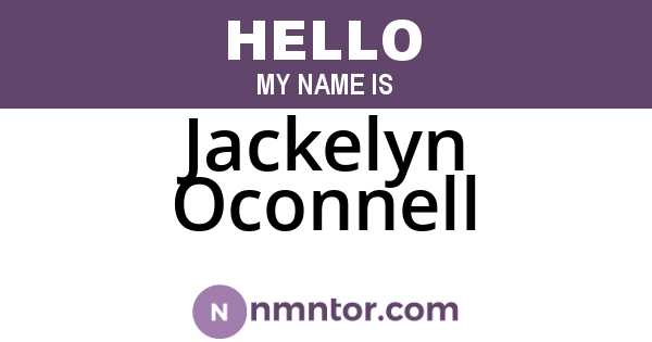 Jackelyn Oconnell