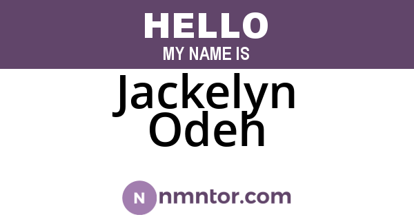 Jackelyn Odeh