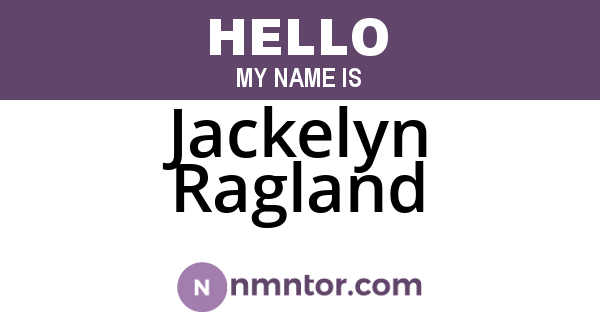 Jackelyn Ragland