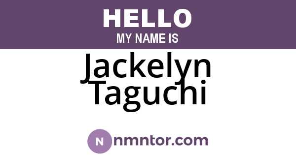 Jackelyn Taguchi