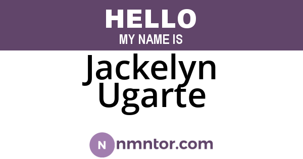 Jackelyn Ugarte