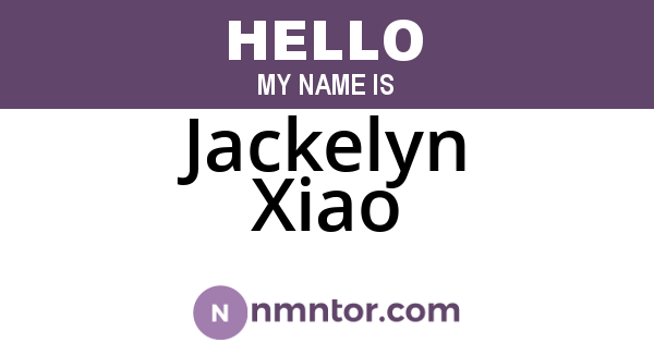 Jackelyn Xiao