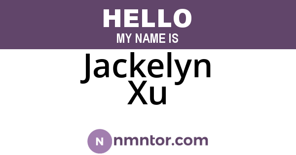 Jackelyn Xu
