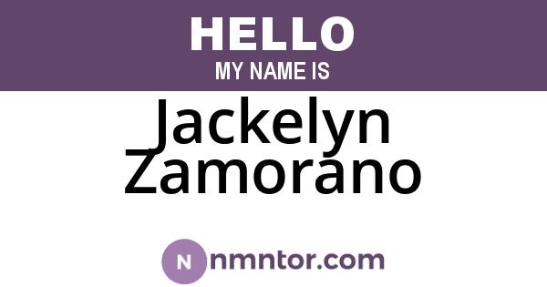 Jackelyn Zamorano
