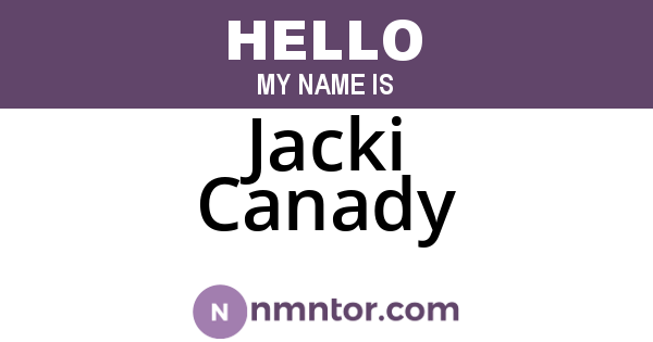 Jacki Canady