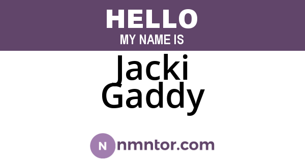 Jacki Gaddy
