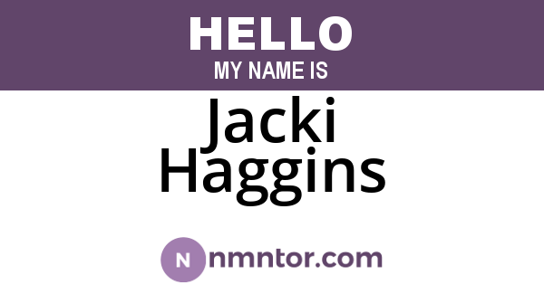 Jacki Haggins