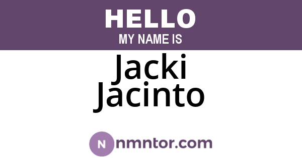 Jacki Jacinto