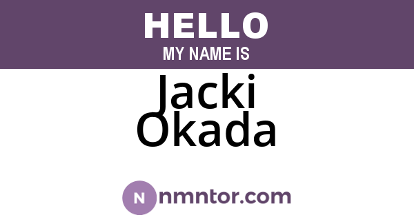 Jacki Okada