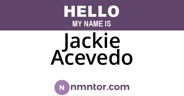 Jackie Acevedo