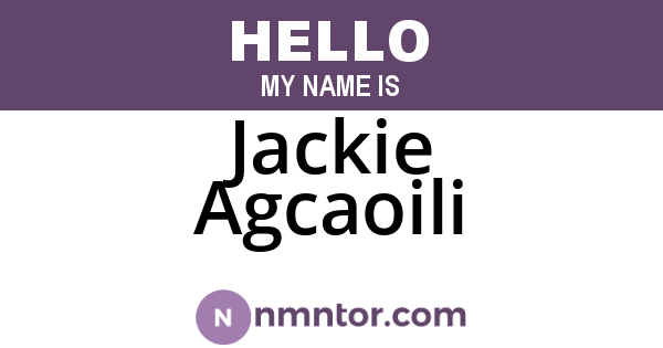 Jackie Agcaoili