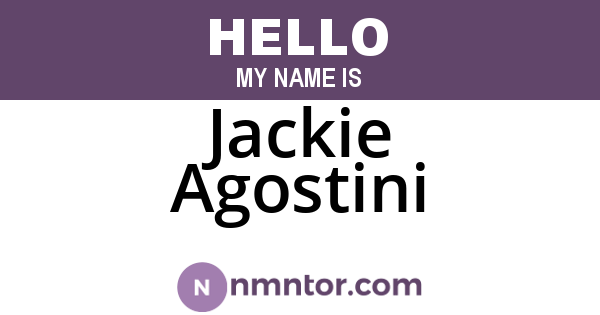 Jackie Agostini