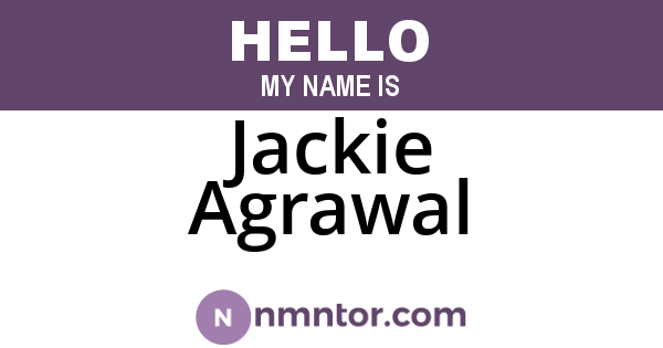 Jackie Agrawal