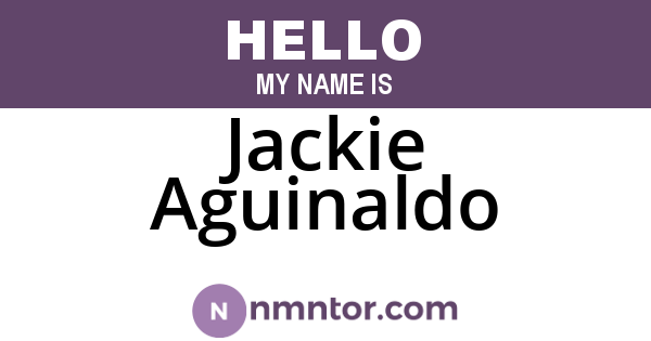 Jackie Aguinaldo