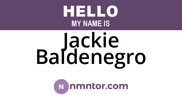 Jackie Baldenegro