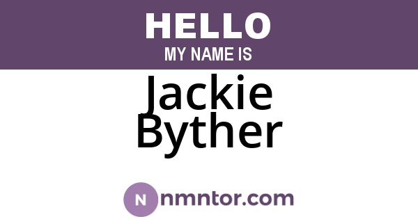Jackie Byther