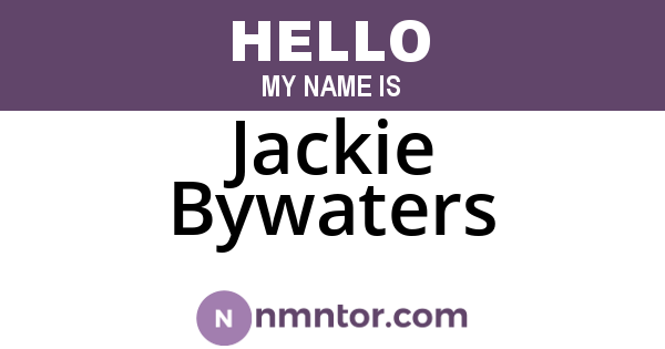 Jackie Bywaters
