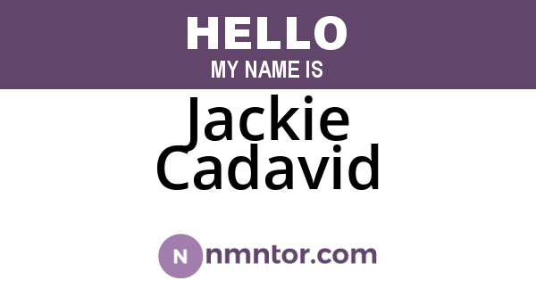Jackie Cadavid