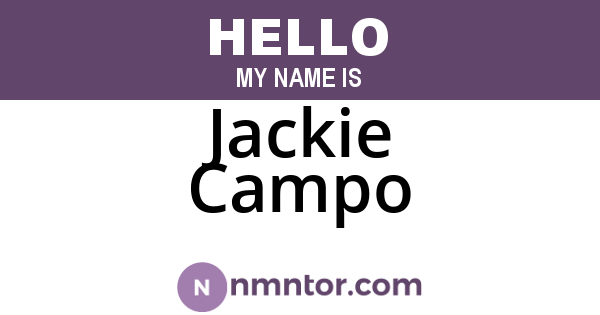 Jackie Campo