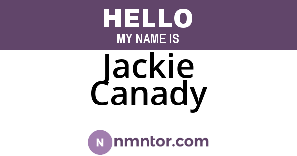 Jackie Canady