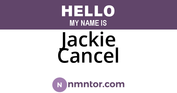 Jackie Cancel