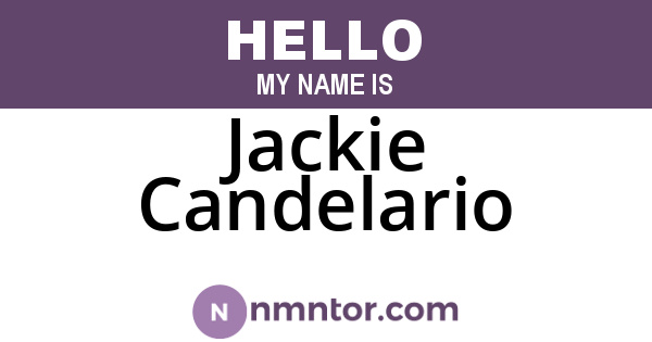 Jackie Candelario