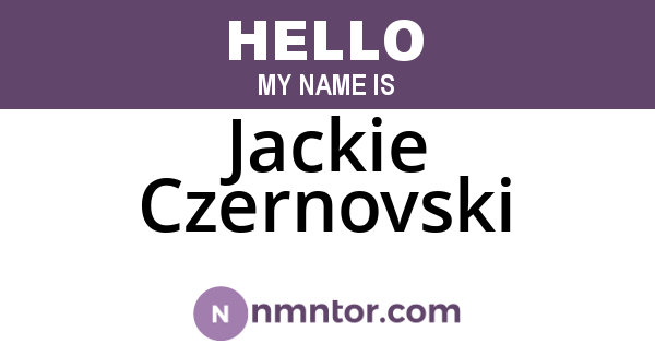 Jackie Czernovski