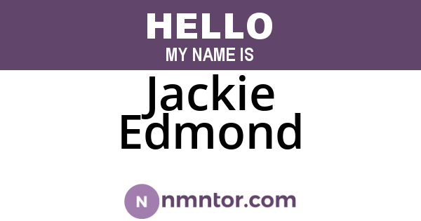 Jackie Edmond