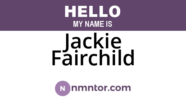 Jackie Fairchild