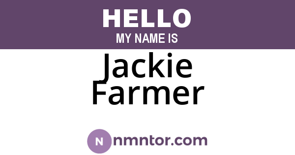 Jackie Farmer