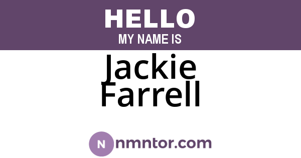 Jackie Farrell