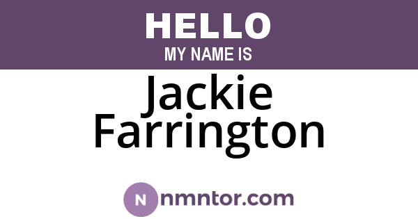 Jackie Farrington