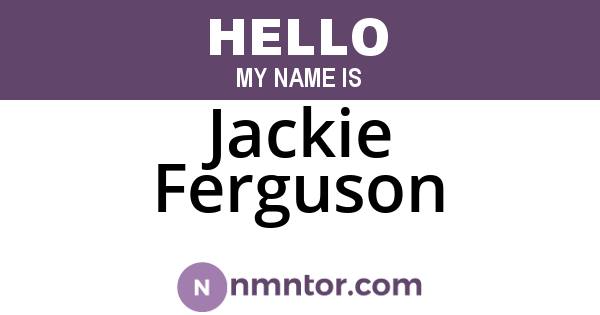 Jackie Ferguson