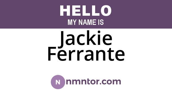 Jackie Ferrante