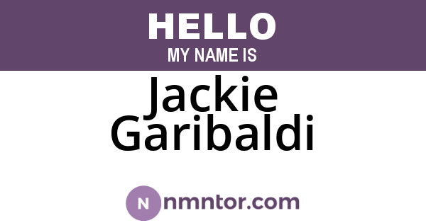 Jackie Garibaldi