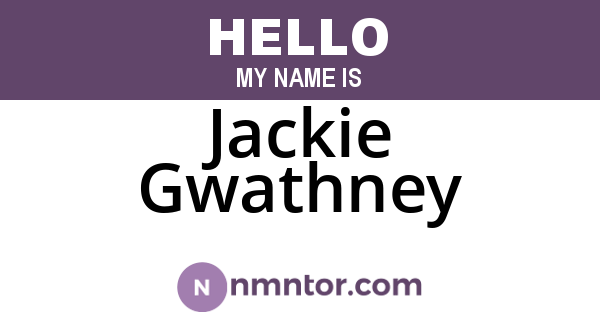Jackie Gwathney