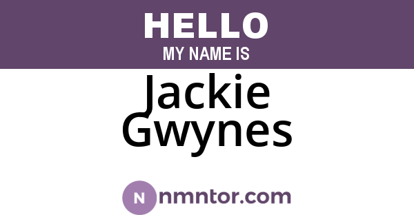Jackie Gwynes