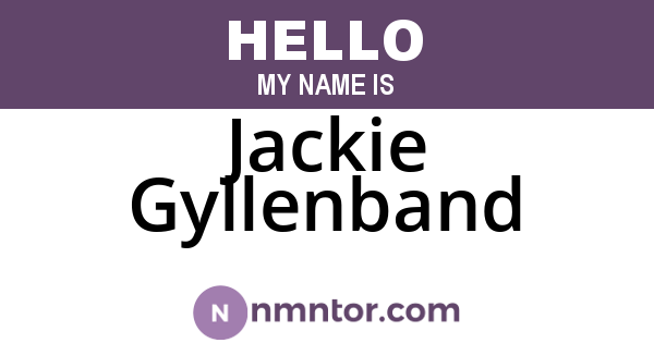 Jackie Gyllenband