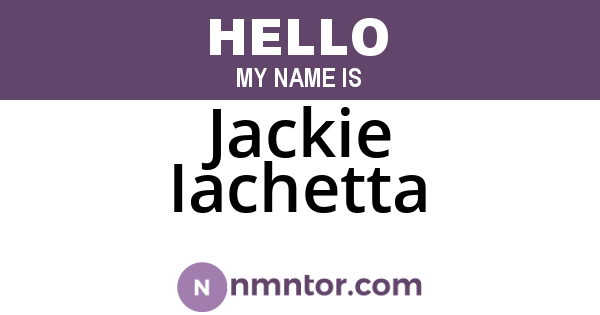 Jackie Iachetta