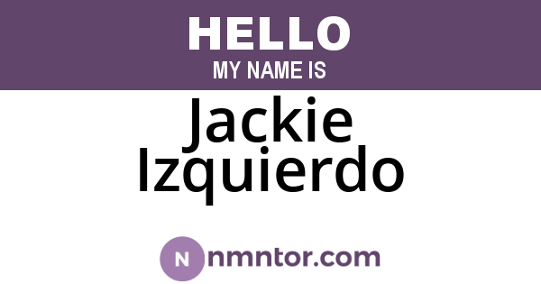 Jackie Izquierdo